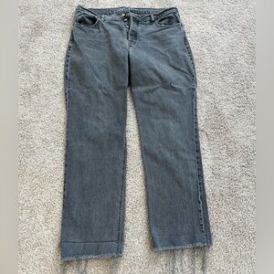 Old Navy Slouchy Straight Women’s Gray Jeans size 12